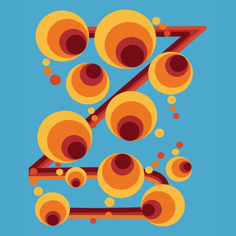Abstract Polka Dot Circle Pattern