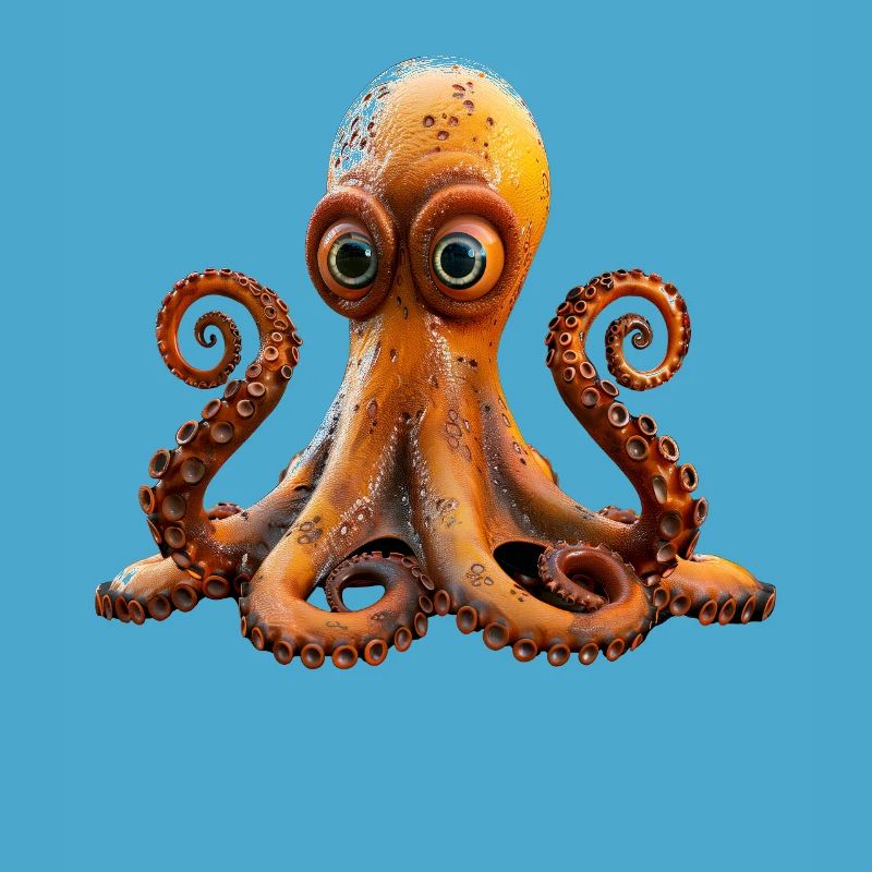 Octopus Small Octopus Cuttlefish Cute Octopus