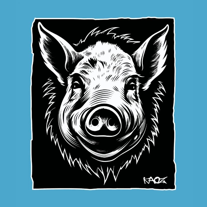 ein Schwein, eine Sau, ein Eber