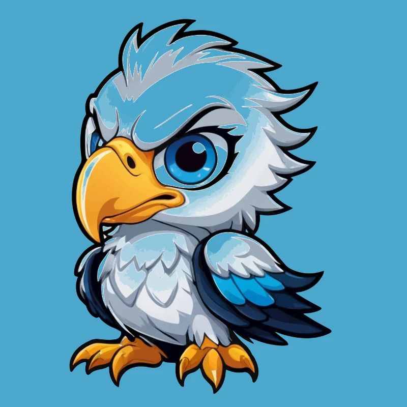 Poussin aigle effronté