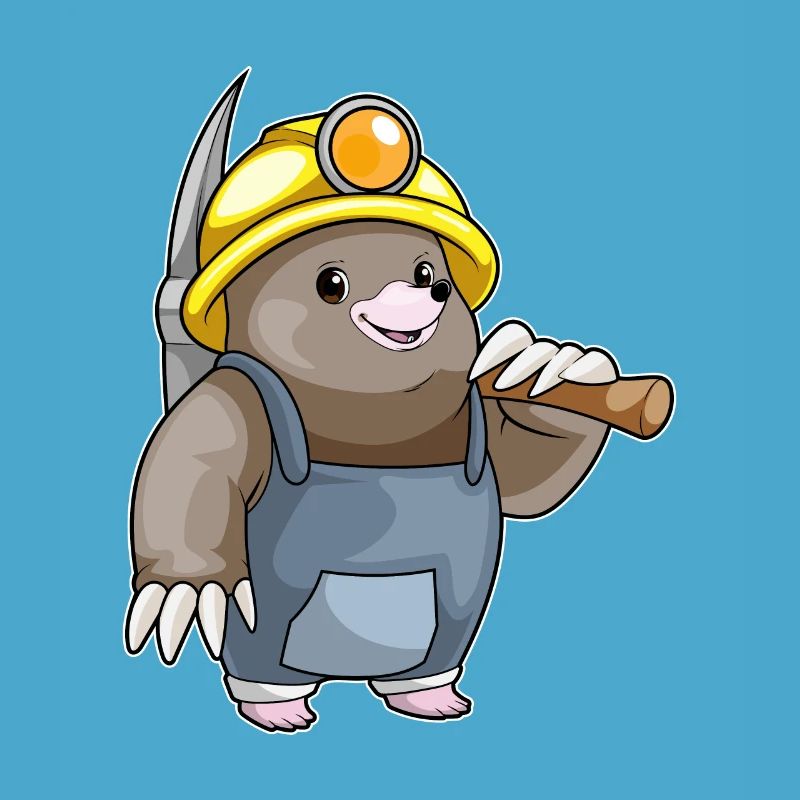 Mole Miner Pickaxe Mining