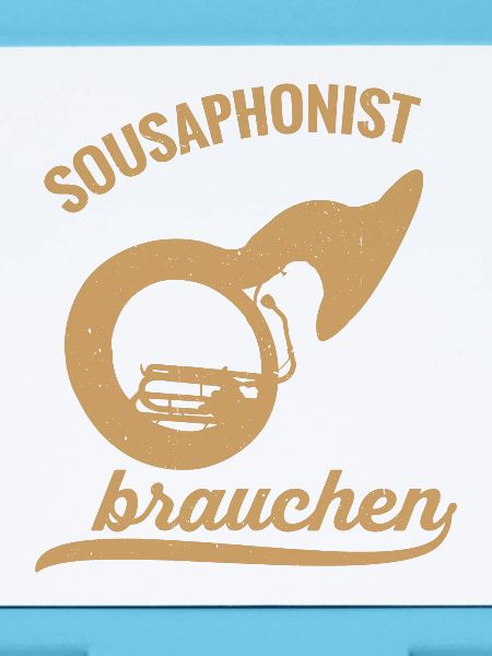 Sousaphonist Held Sousaphon Musiker Blaskapelle