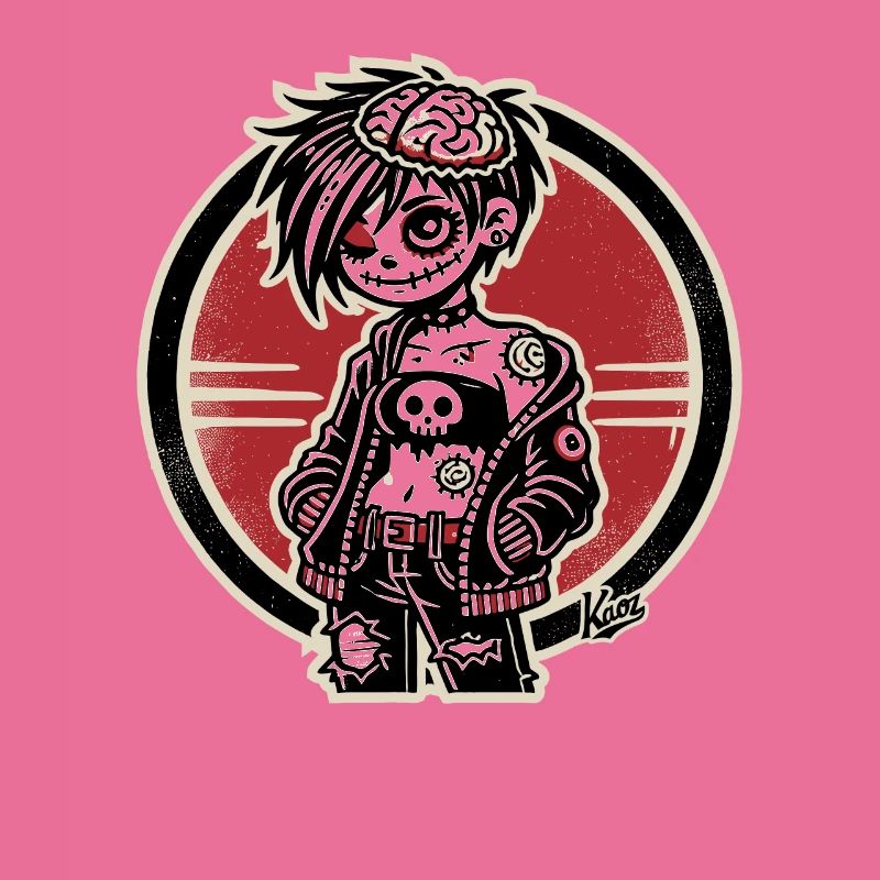 Cooles Emo-Zombie-Mädchen