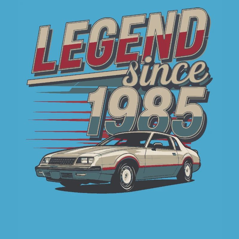 Legende seit 1985 Oldtimer Retro Style
