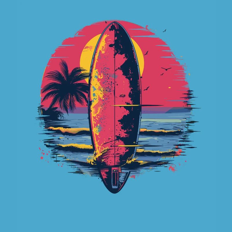 Planche de surf Synthwave