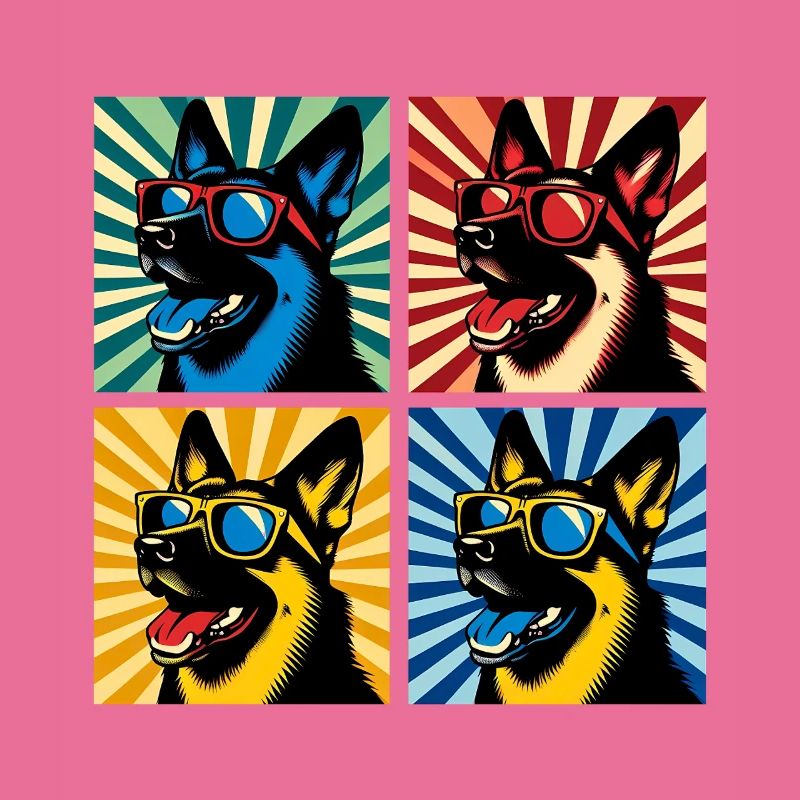 Shepherd's Pop Art Bear, Teddy, Biscuit, Waffles