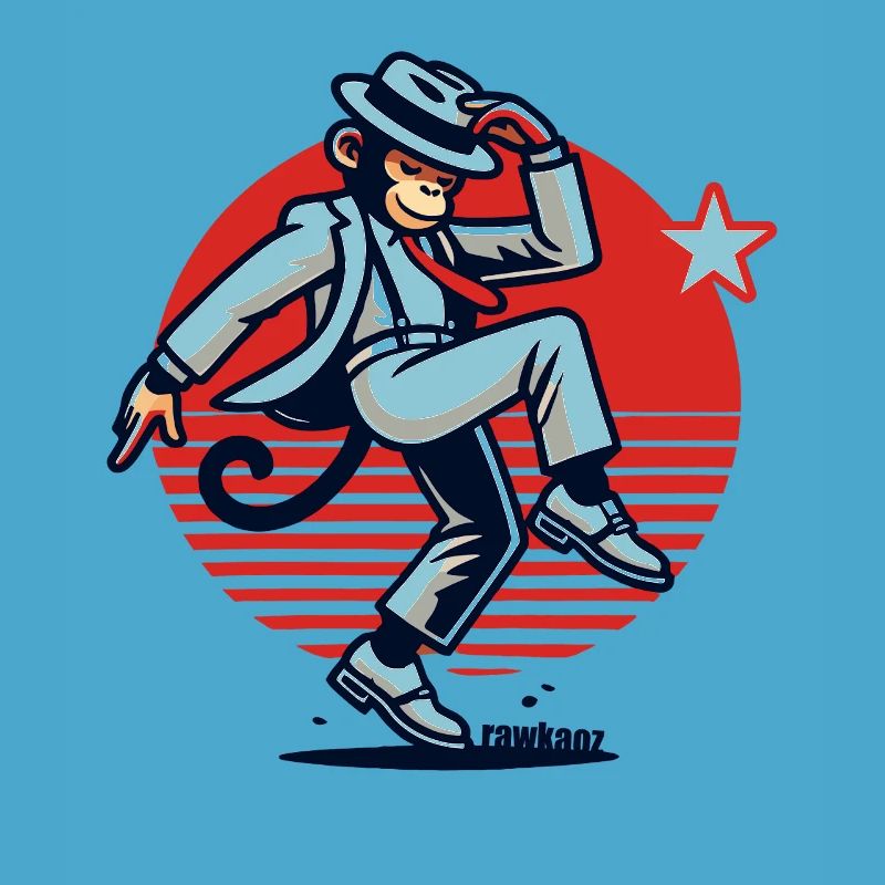 Moonwalk-Monkey Affentanz Affe