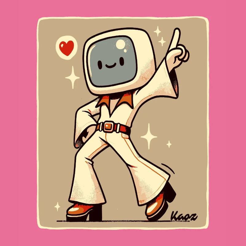 70s Retro Style Dance Floor: Disco Dancer