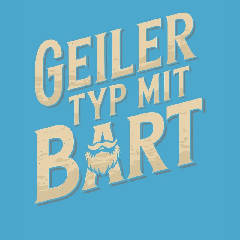 Geiler Typ Mit Bart Bartträger Barbier Vollbart