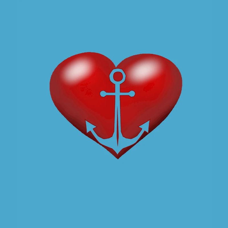 Maritime Anchor Sailor Heart Hearts