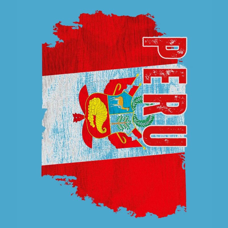Vertical Peruvian flag, Peruvian pride