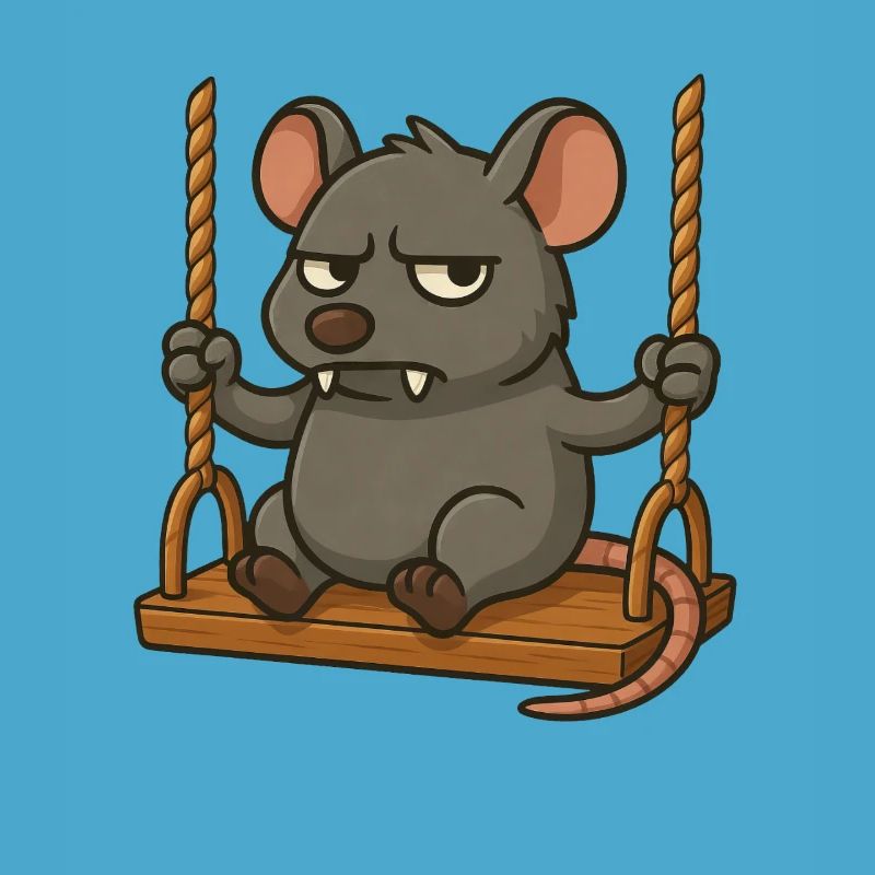 Grumpy Mouse Rat Rocking Annoyed Angry