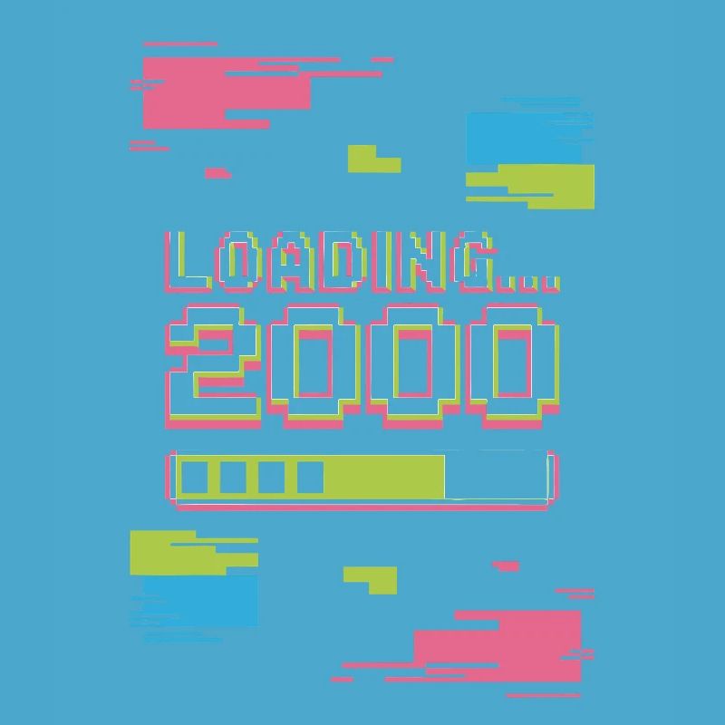 Retro Loading 2000 Pixel
