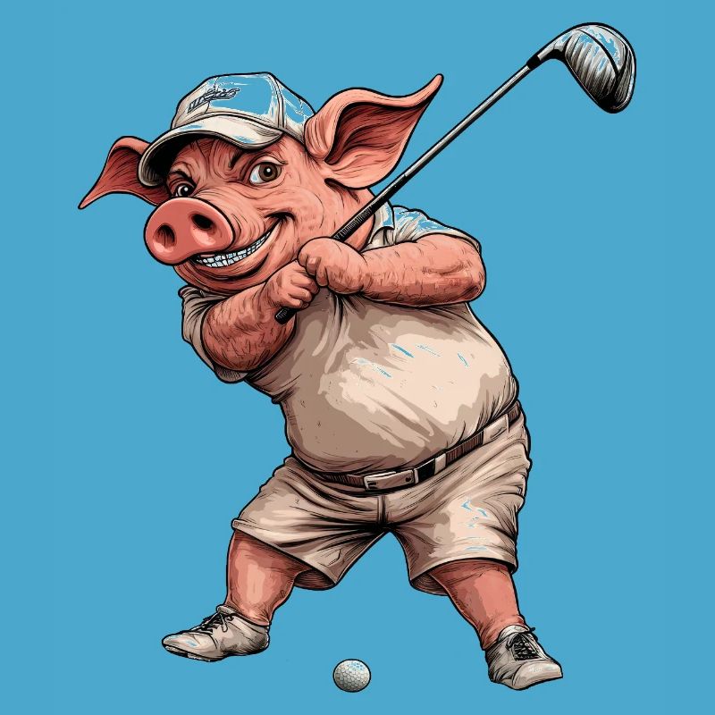 Cochon de golf