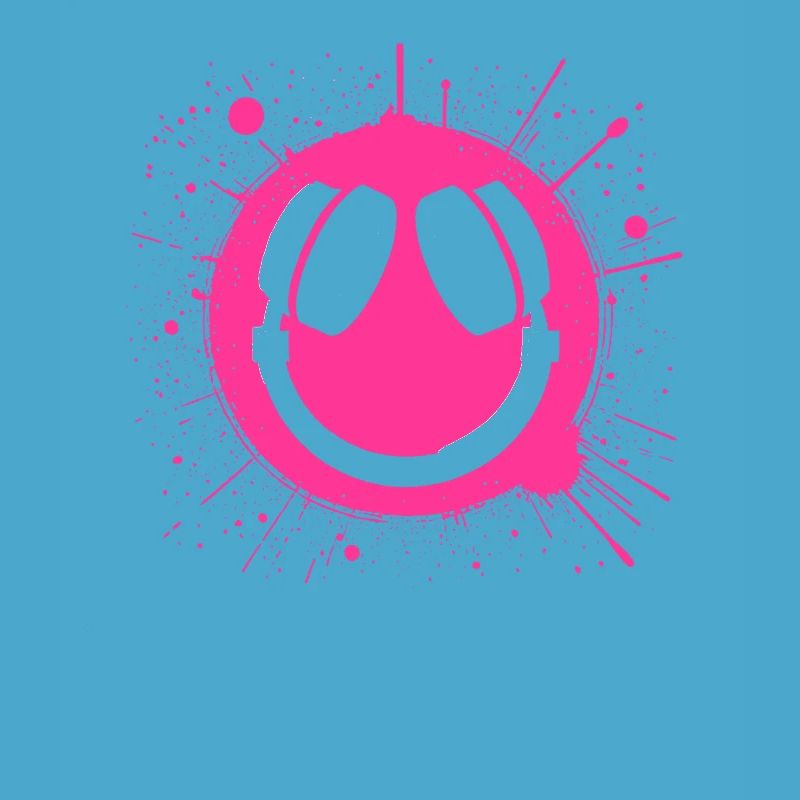 Lebendiges Happy Face Graffiti Design