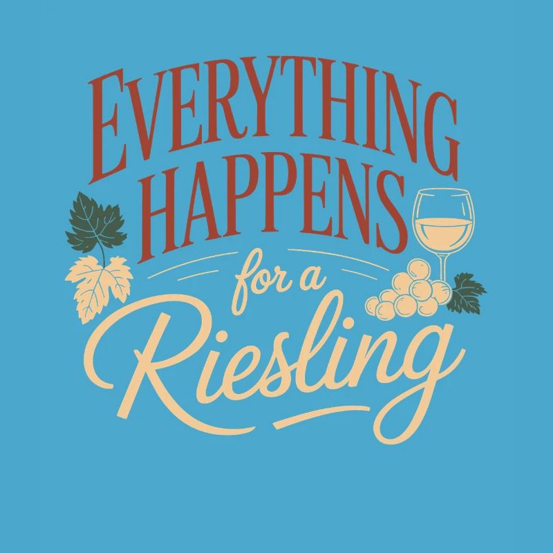 Wine Wine Drinker Everything Happens For A Riesling