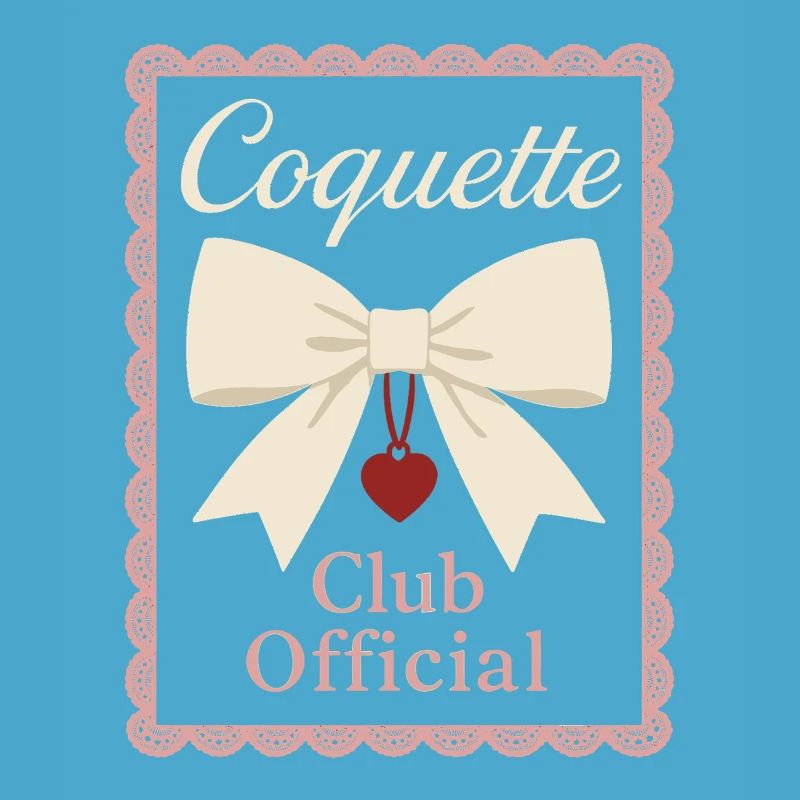 Coquette Aesthetic Bow Pattern Girly Pastel