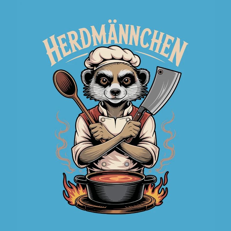Herdmannchen Kochen Lustiger Koch Herdmannchen