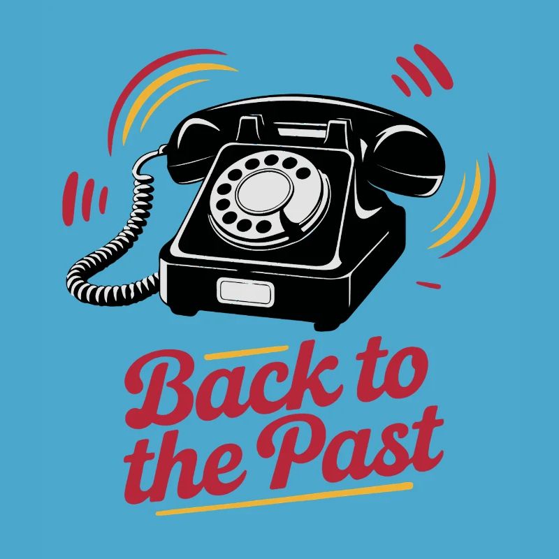 Retro Wählscheibentelefon Nostalgie Design