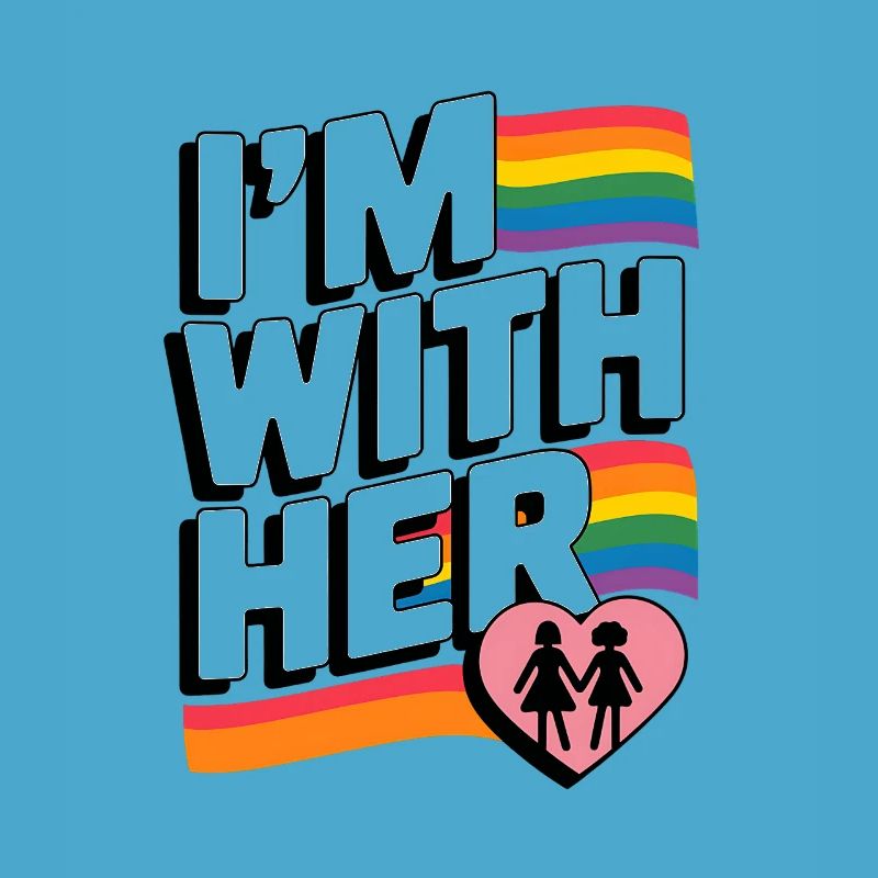 ICH BIN BEI IHR Pride Regenbogen