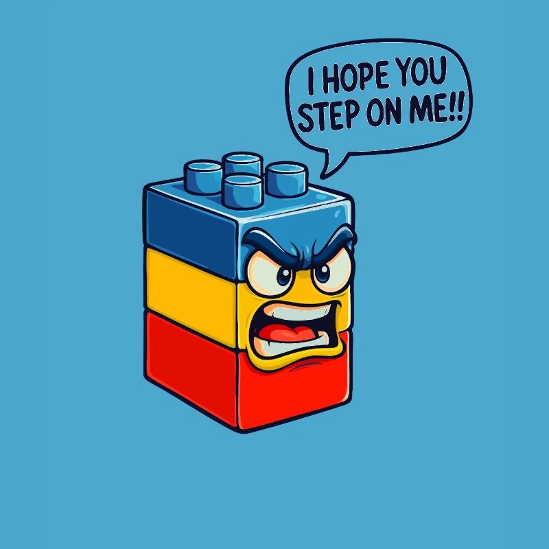Ich hoffe, du trittst auf mich Brick Builder Block Building