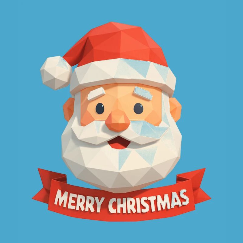 Conception de polygone du Père Noël – Joyeux Noël