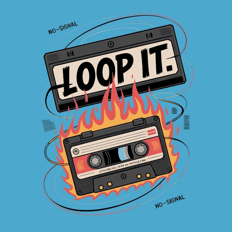 Loop It Flames Cassette