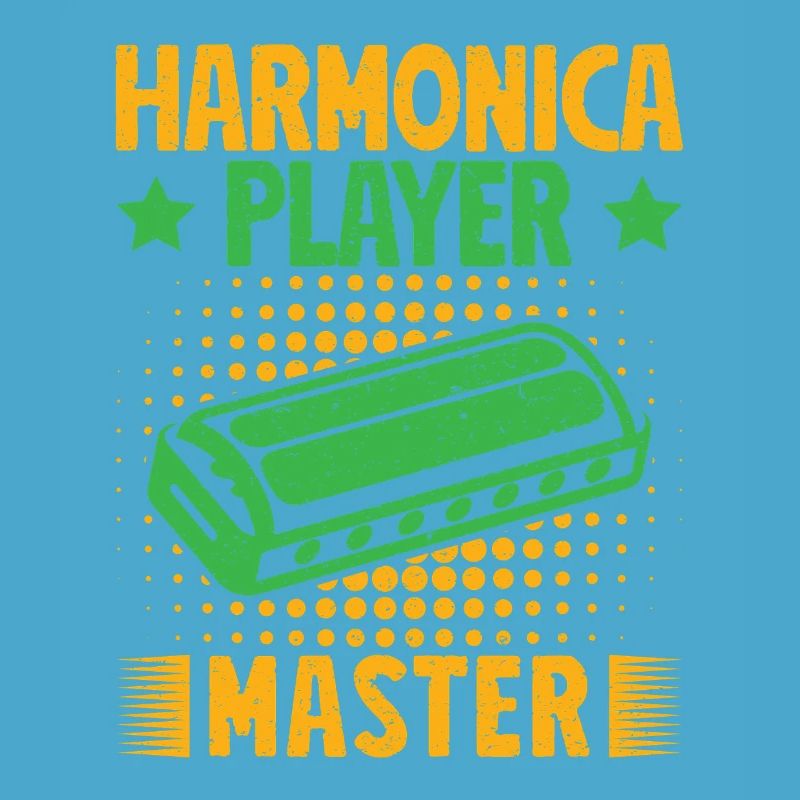 Funny Harmonica Player Master Harmonica