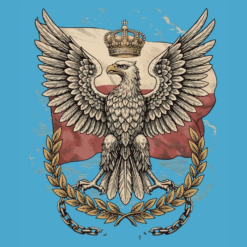 Crowned Polish Eagle Emblem
