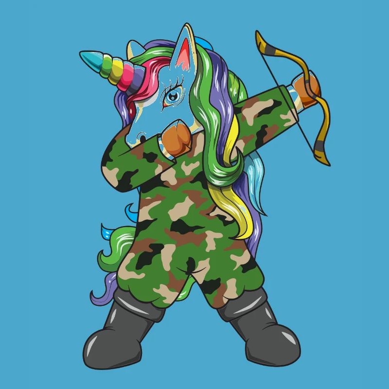 Dabbing: Einhornjäger, Tarnung, Bogenschütze, Bogenjäger, Bogenjäger,