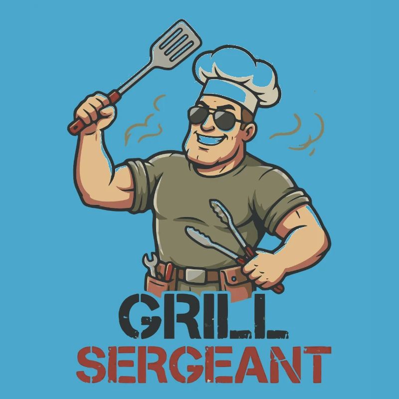 Grill Sergeant Funny BBQ Grill Chef