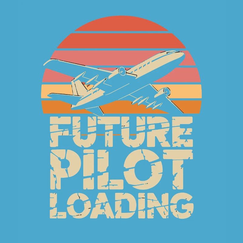  Future Pilot Loading Flugzeug Retro