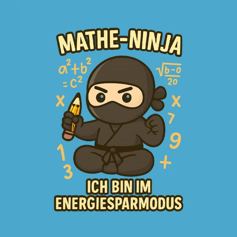 Ninja drôle de maths pour professeur de maths