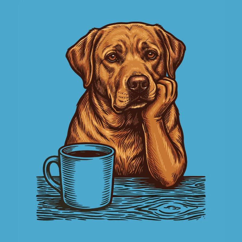 Echter Foxred Labrador Kaffee Morgenmuffel