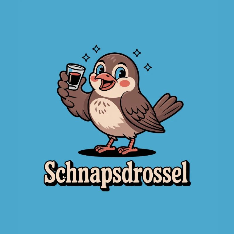 Schnapps Thrush Drôle de diction sur la boisson