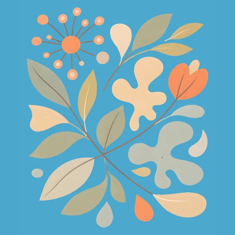 Abstract Floral Pattern Illustration