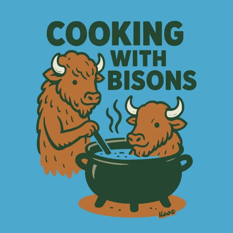 Cuisiner avec les bisons