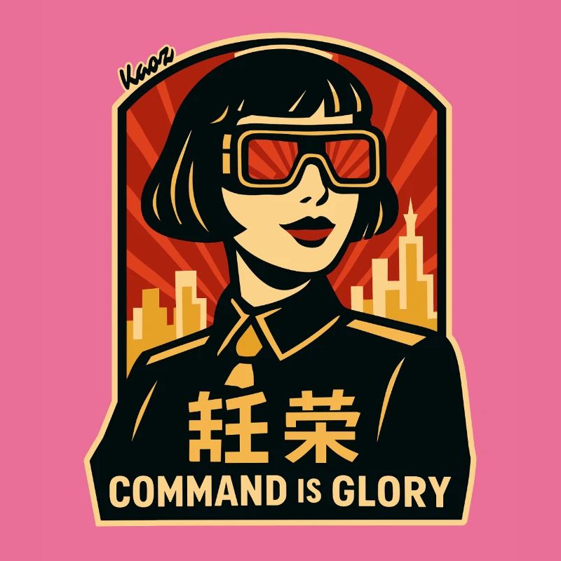 Command Is Glory Retro Poster