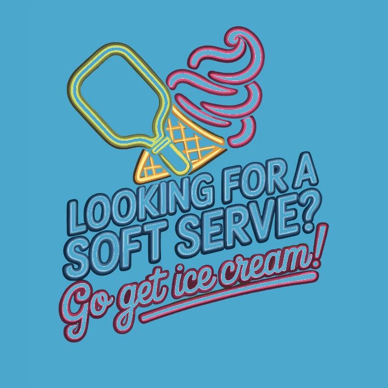 Pickleball Player Looking For Soft Serve Dinking