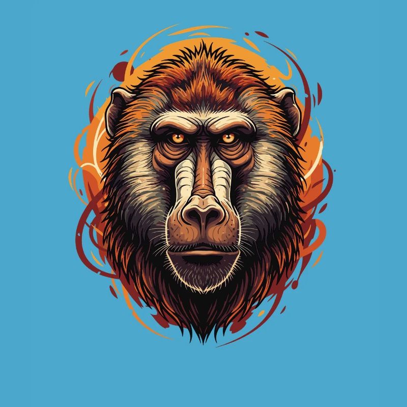 Baboon Monkey Portrait