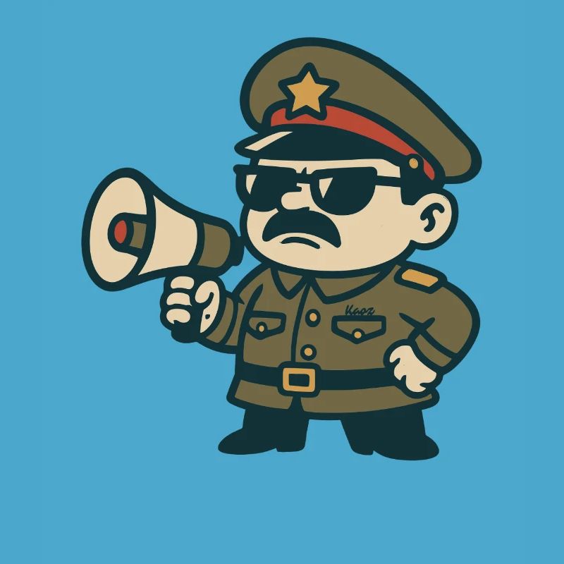 Retro Sergeant Megaphone