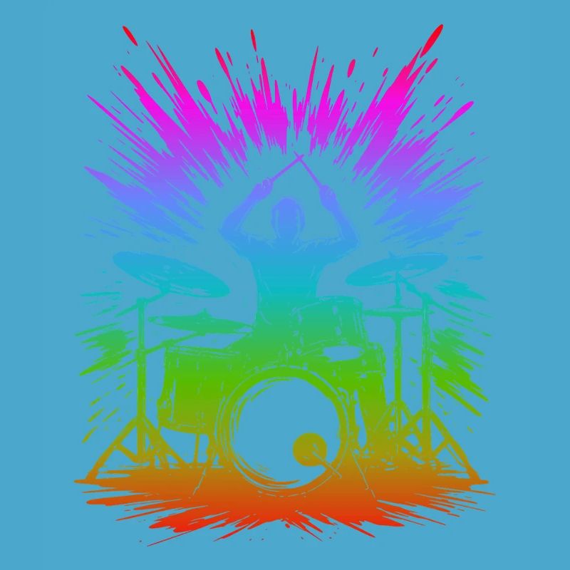 Rainbow Drum Splash