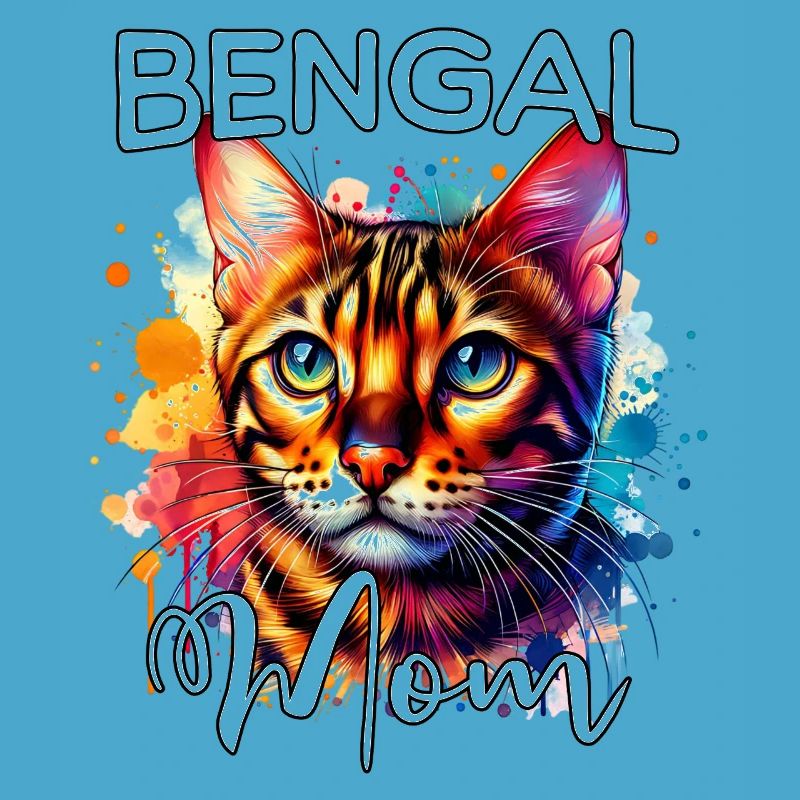 Maman chatte du Bengale