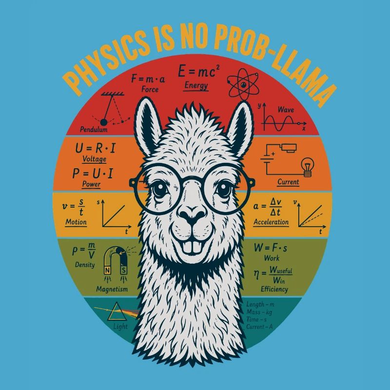 Physics Is No Prob-Llama Physics Teacher Shirt