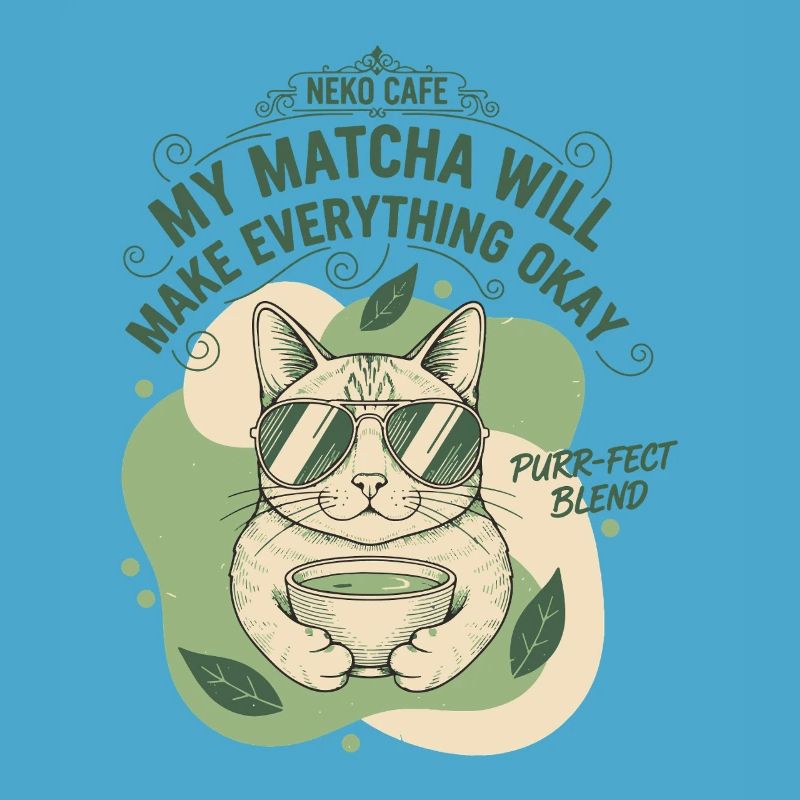 Mein Matcha wird alles gut machen, Neko Café