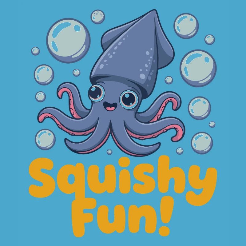 Squishy Fun Squid Illustration
