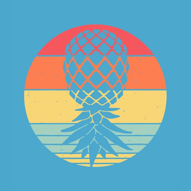 Sunset Pineapple Circle