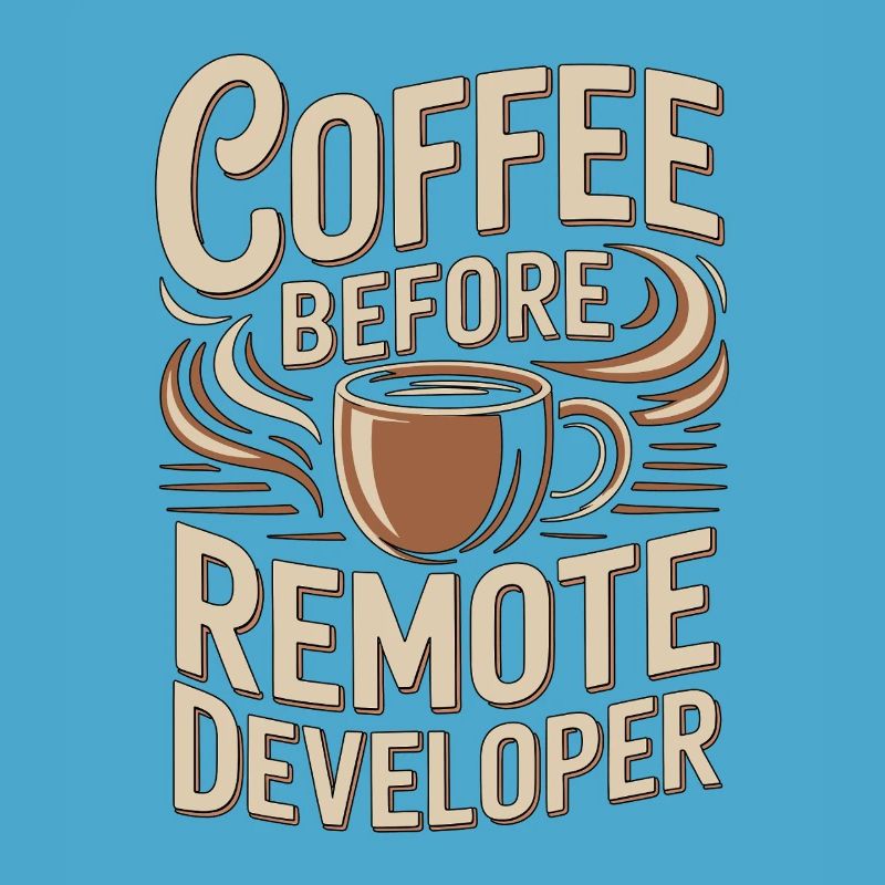 Remote Developer Coffee Remote Tech Coffee Lover
