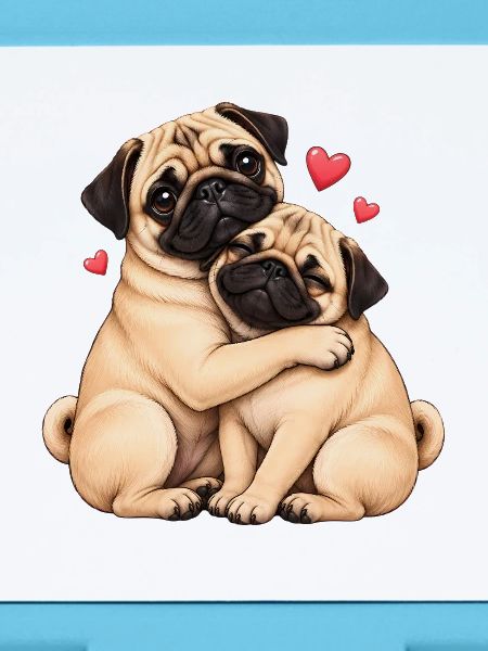 Mops Hund süßer Mops niedlicher Mops