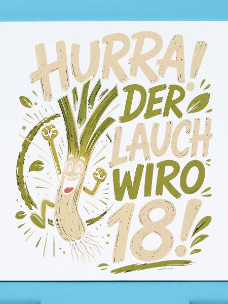 Hurra der Lauch wird 18 Jahre